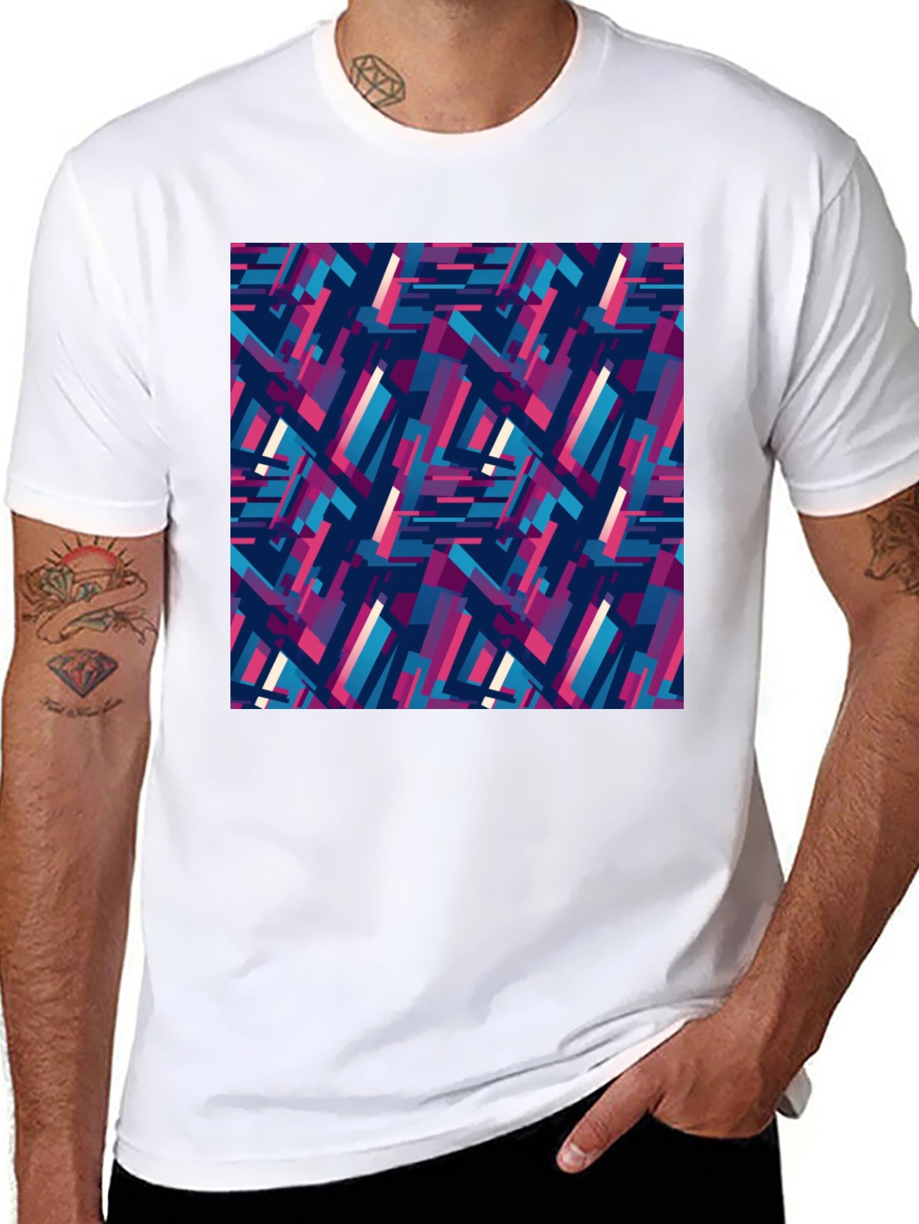 Abstract Geometric Pattern Tee