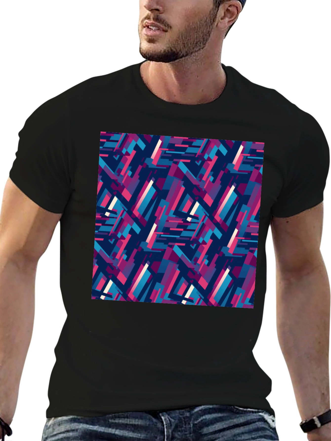 Abstract Geometric Pattern Tee