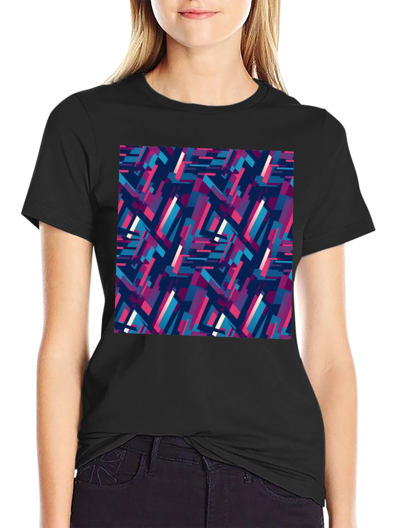 Abstract Geometric Pattern Tee