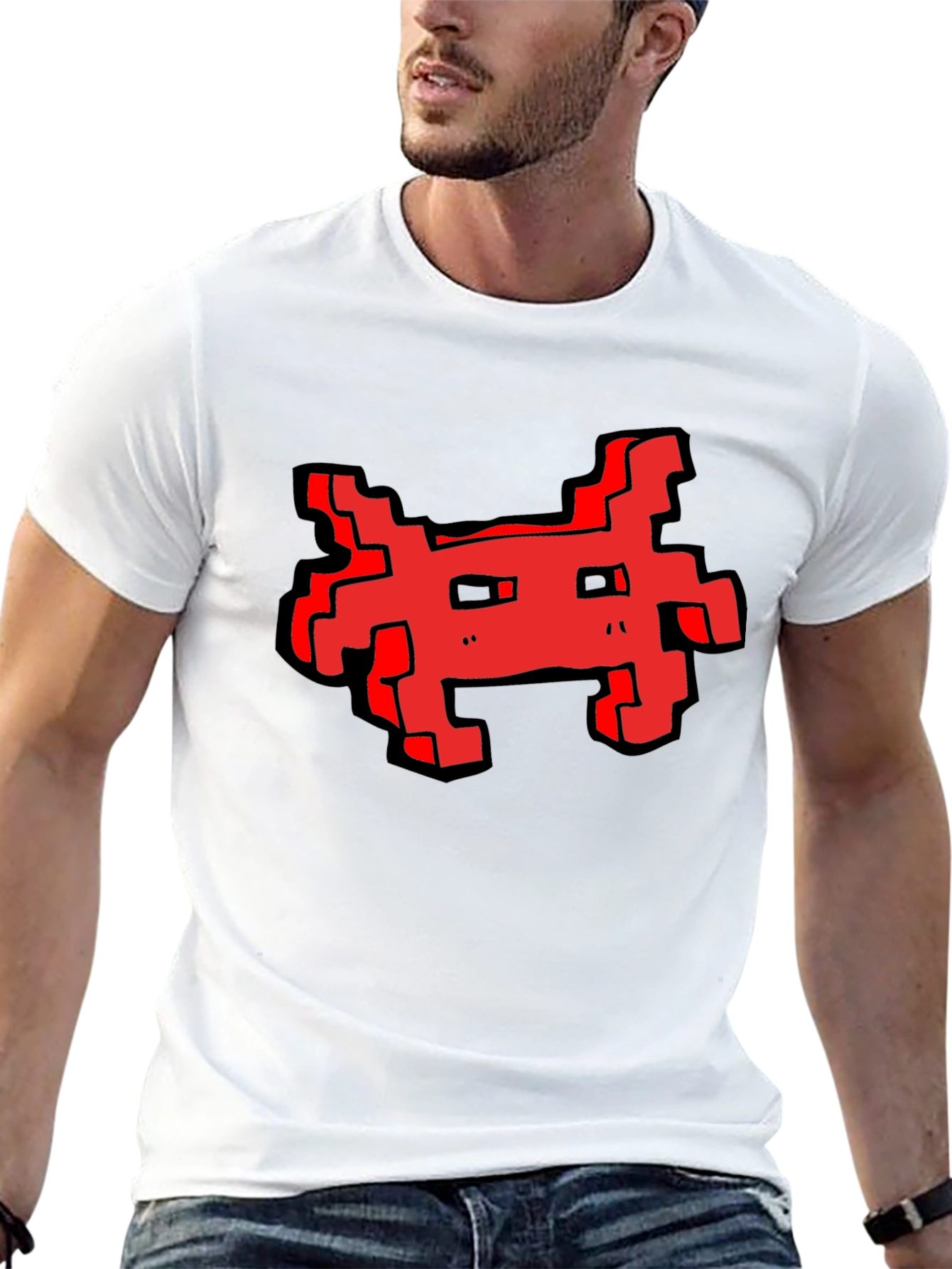 Pixel Art Graphic Tee - Retro Gaming Style