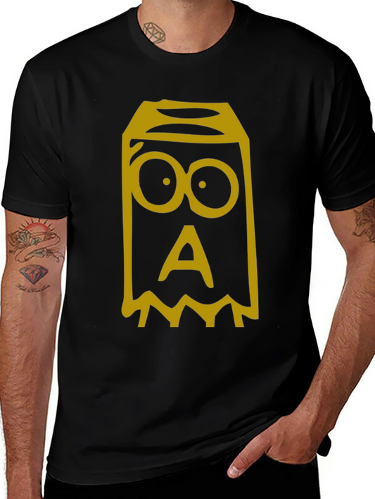 Monster Graphic Tee - Black Cotton T-Shirt