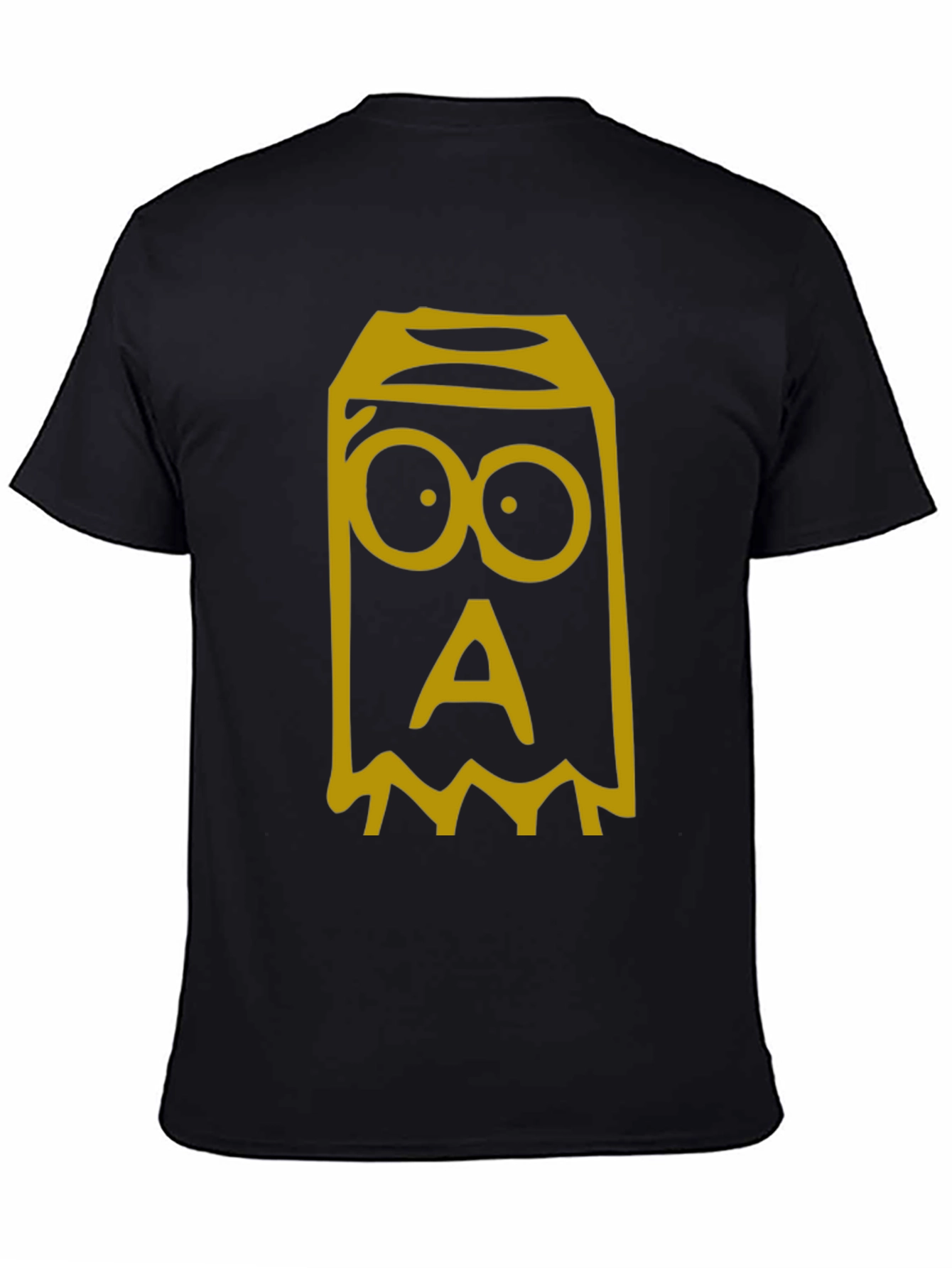 Monster Graphic Tee - Black Cotton T-Shirt