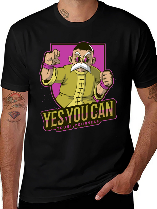 Yes You Can T-Shirt: Dragon Ball Master Roshi Graphic Tee