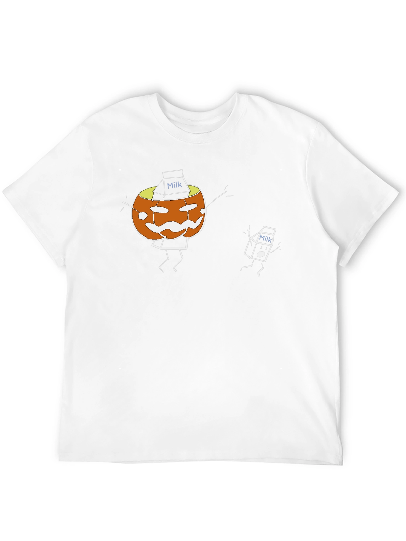 Funny Pumpkin Milk T-Shirt