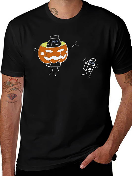 Funny Pumpkin Milk T-Shirt