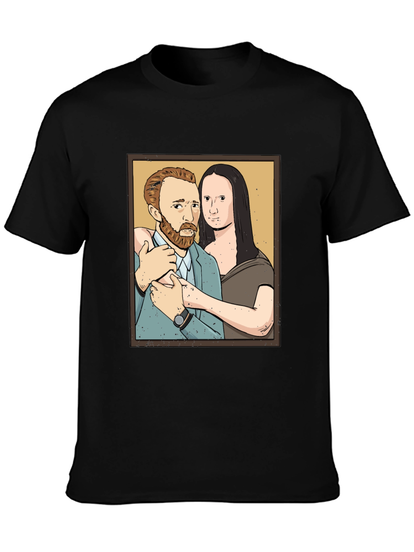 Van Gogh and Mona Lisa Graphic Tee