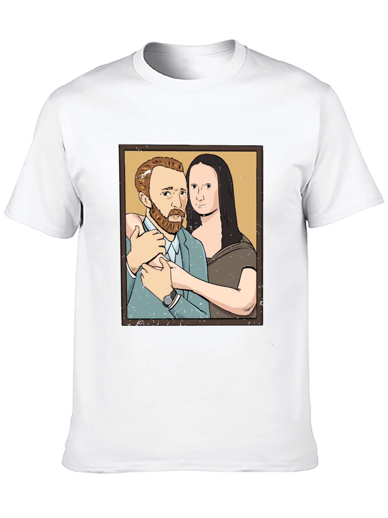 Van Gogh and Mona Lisa Graphic Tee