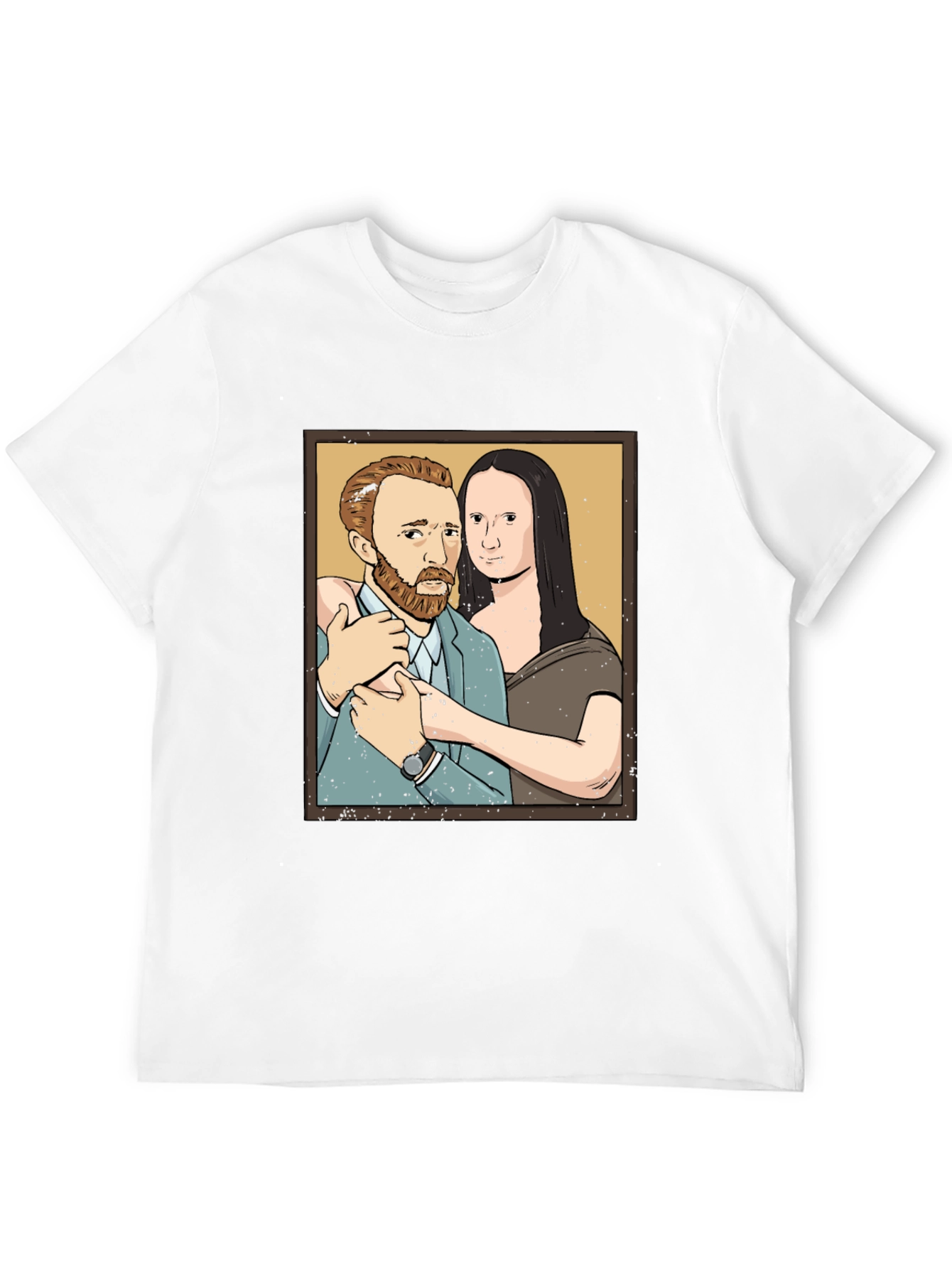 Van Gogh and Mona Lisa Graphic Tee