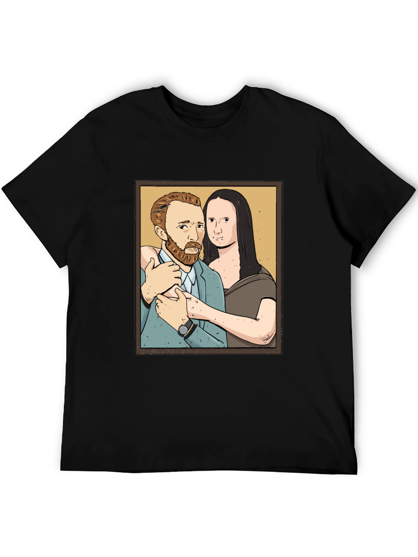 Van Gogh and Mona Lisa Graphic Tee