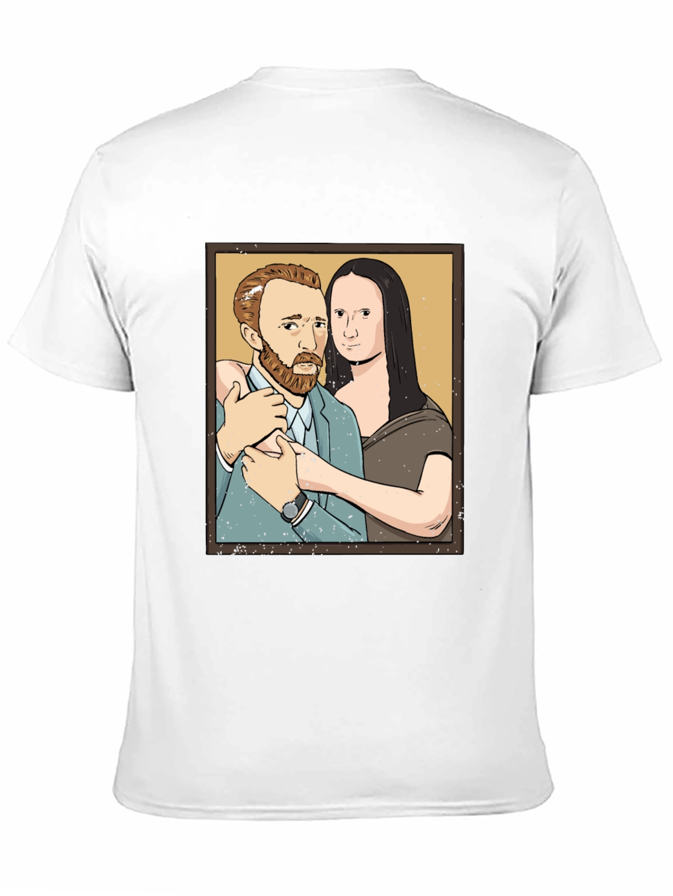 Van Gogh and Mona Lisa Graphic Tee