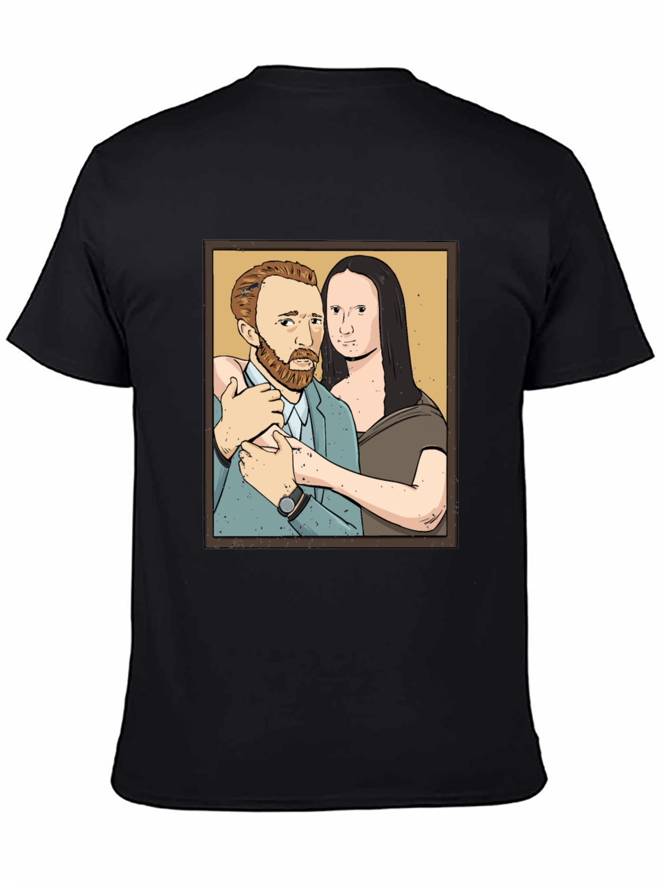 Van Gogh and Mona Lisa Graphic Tee
