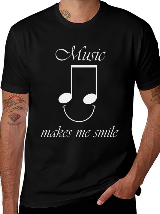 Music Makes Me Smile Graphic Tee
