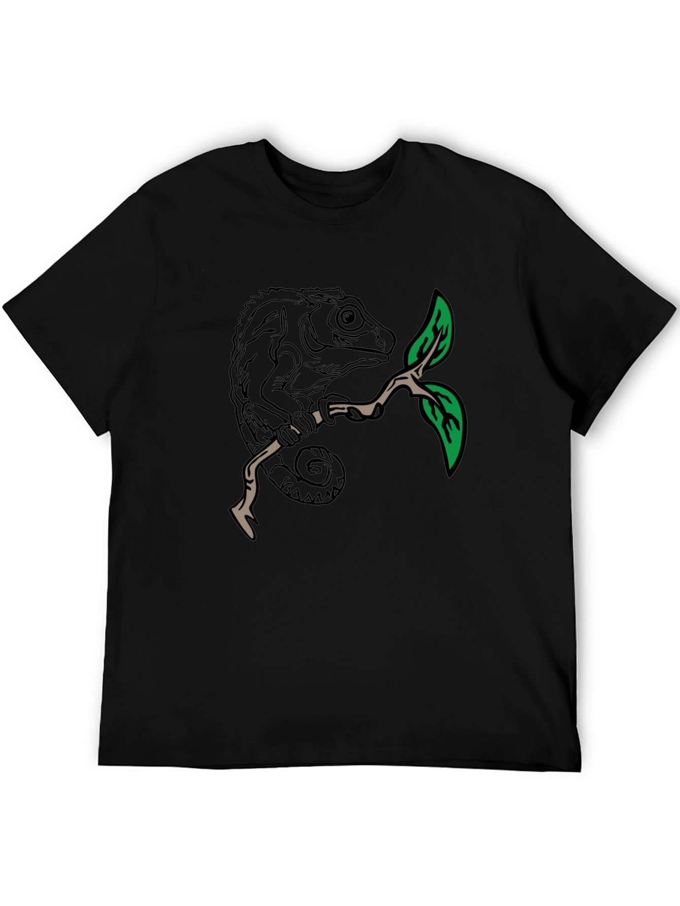 Chameleon Graphic T-Shirt - Unique Nature Tee