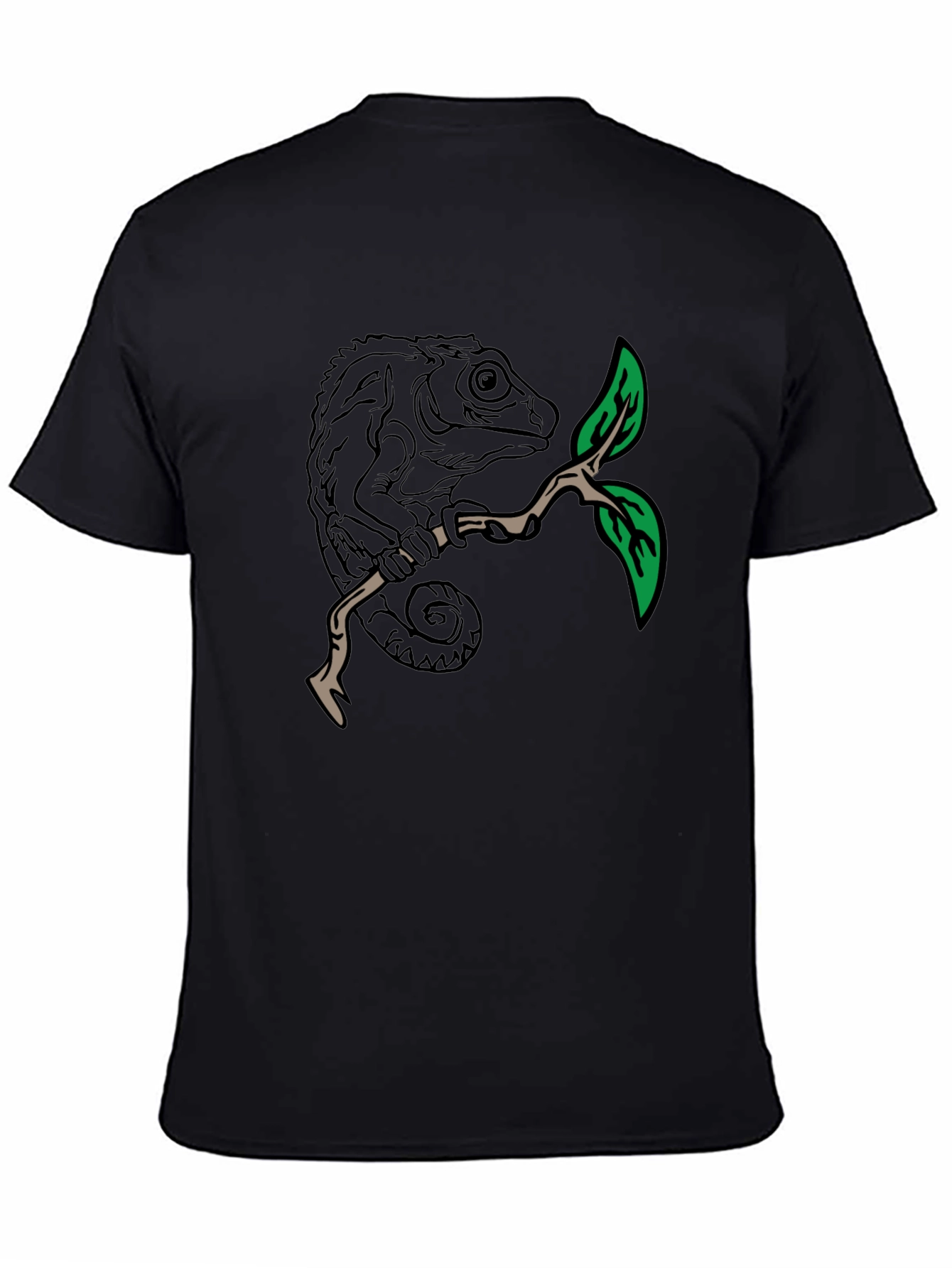Chameleon Graphic T-Shirt - Unique Nature Tee