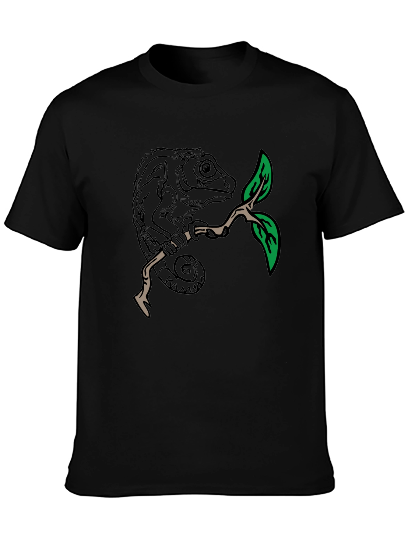 Chameleon Graphic T-Shirt - Unique Nature Tee