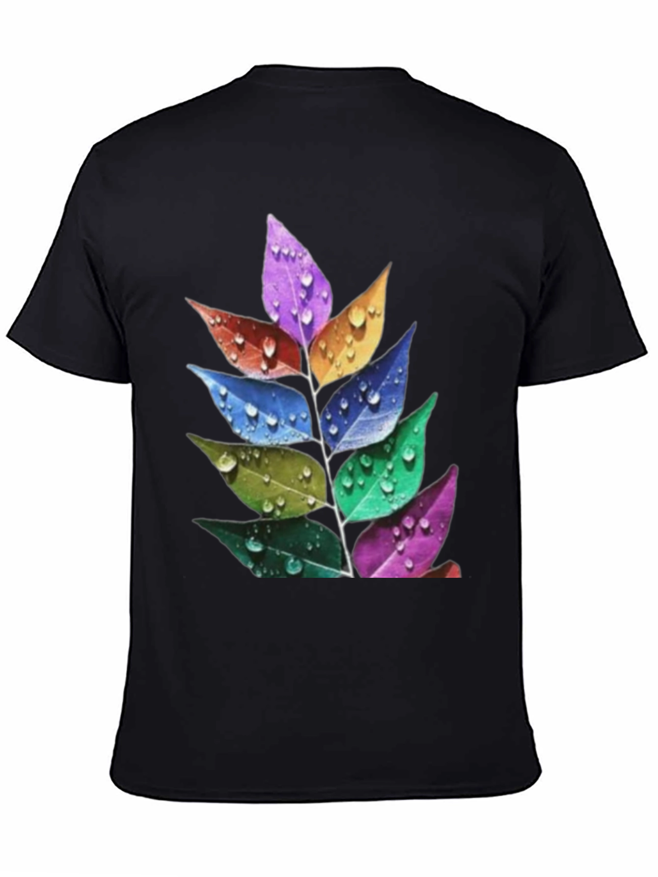 Rainbow Leaf T-Shirt - Stylish Nature Tee