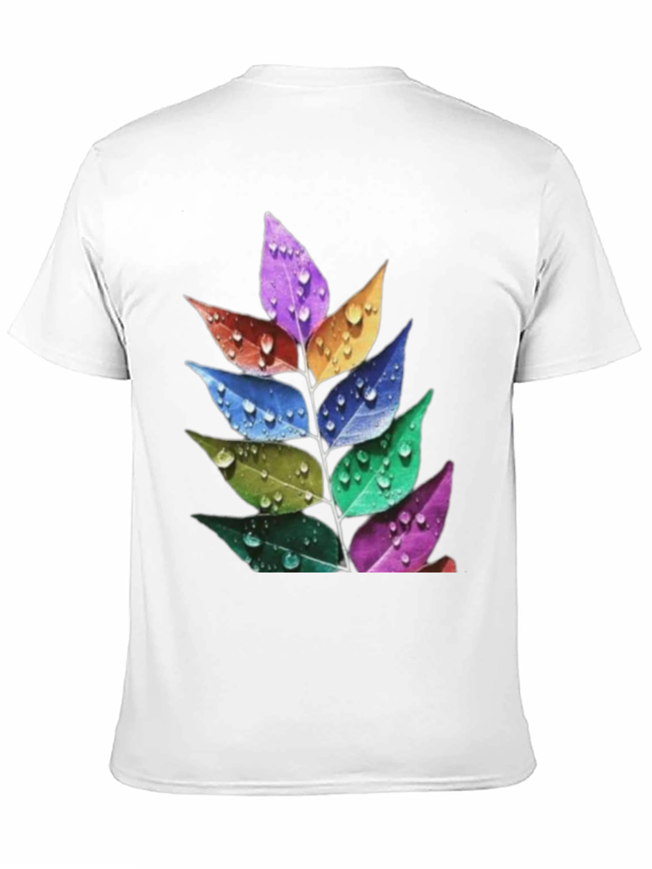 Rainbow Leaf T-Shirt - Stylish Nature Tee
