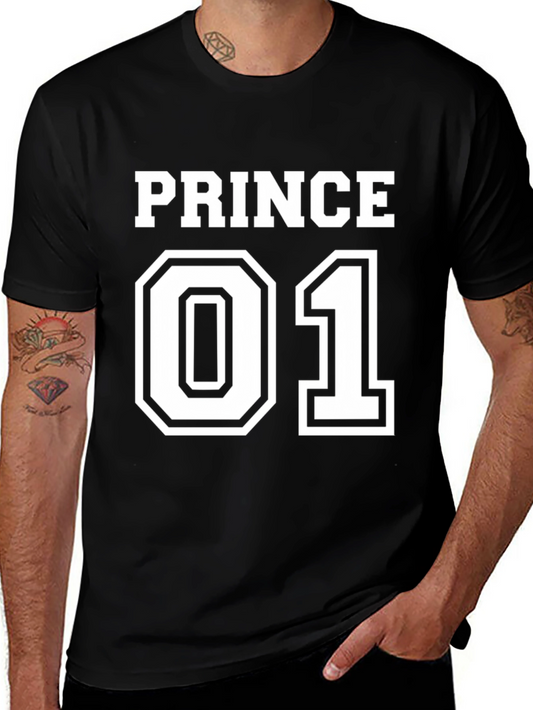 Prince 01 Black T-Shirt - Cool Graphic Tee