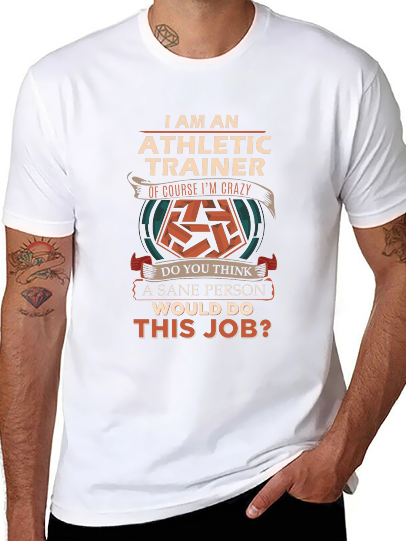 Athletic Trainer T-Shirt - Funny Crazy Job Tee