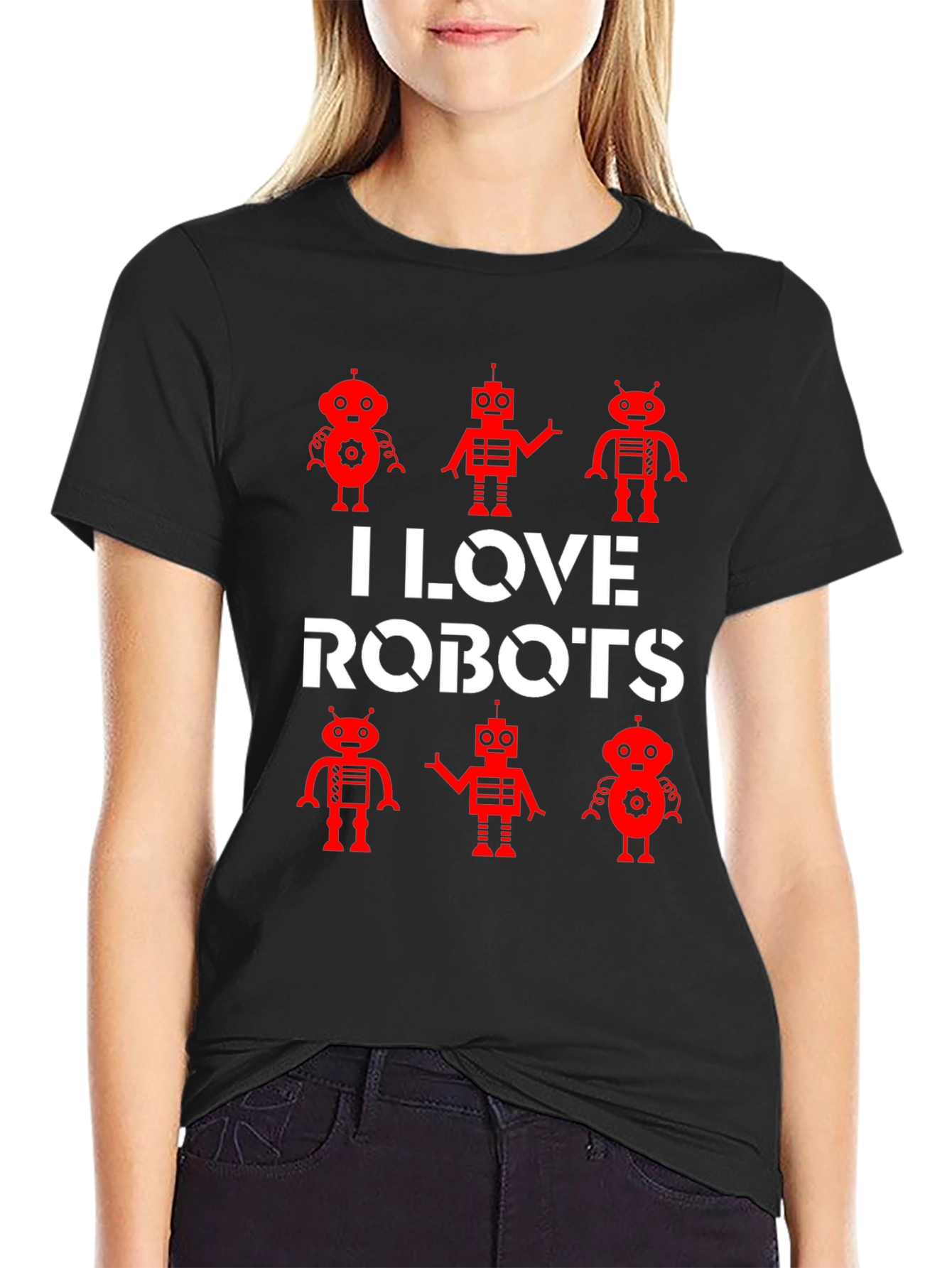 I Love Robots Graphic Tee
