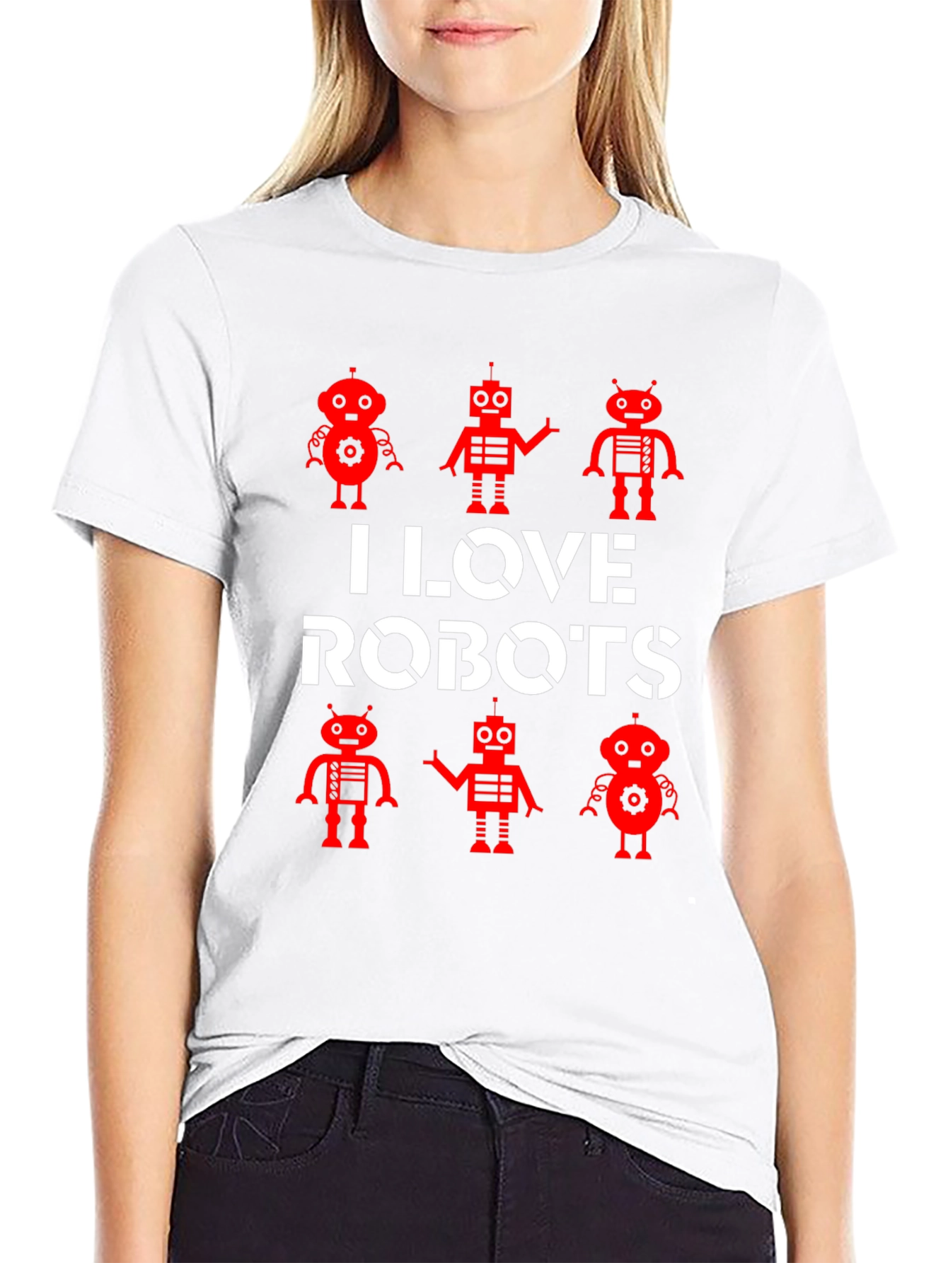 I Love Robots Graphic Tee