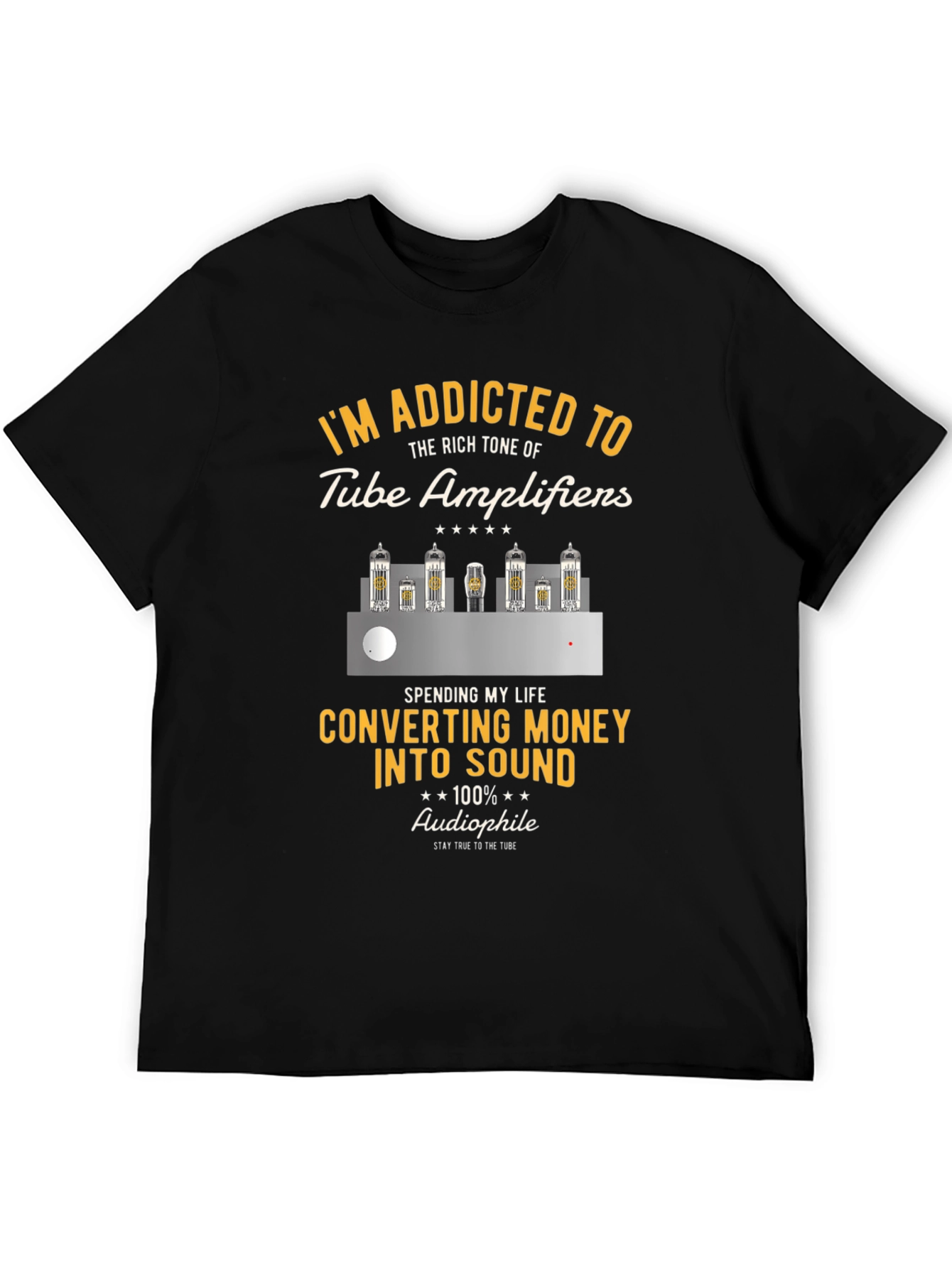 Tube Amplifier T-Shirt - Addicted to Sound