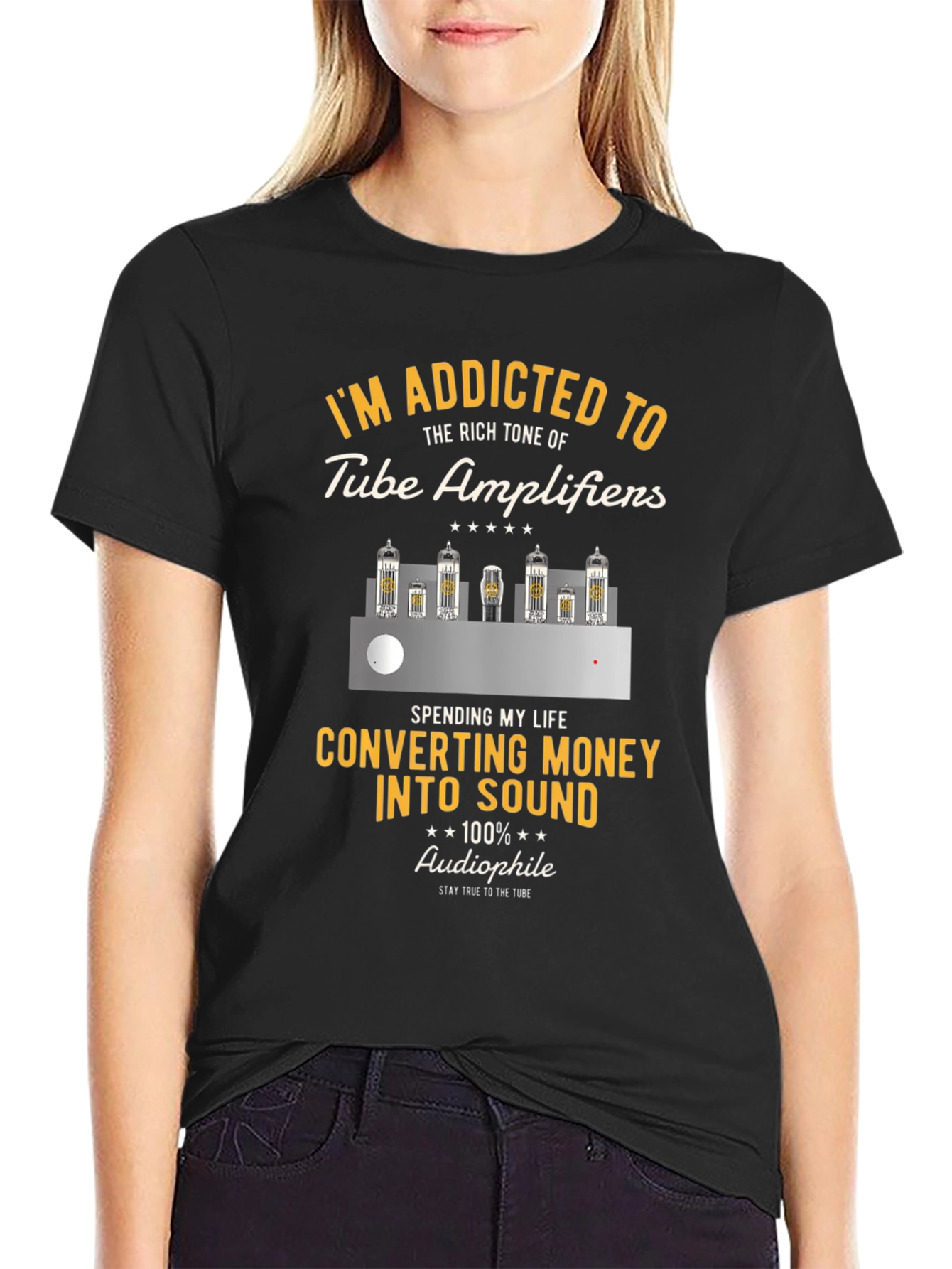 Tube Amplifier T-Shirt - Addicted to Sound