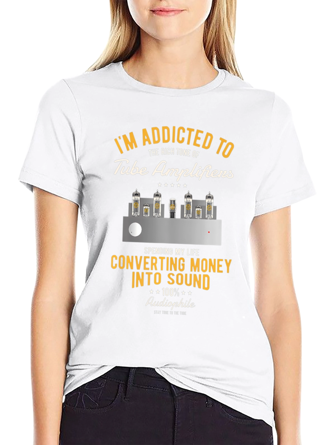 Tube Amplifier T-Shirt - Addicted to Sound