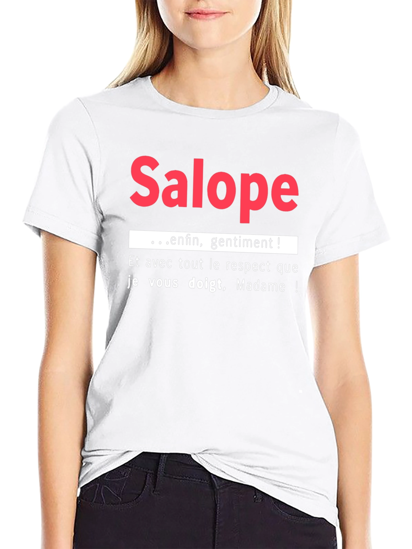 Salope Slogan Graphic Tee