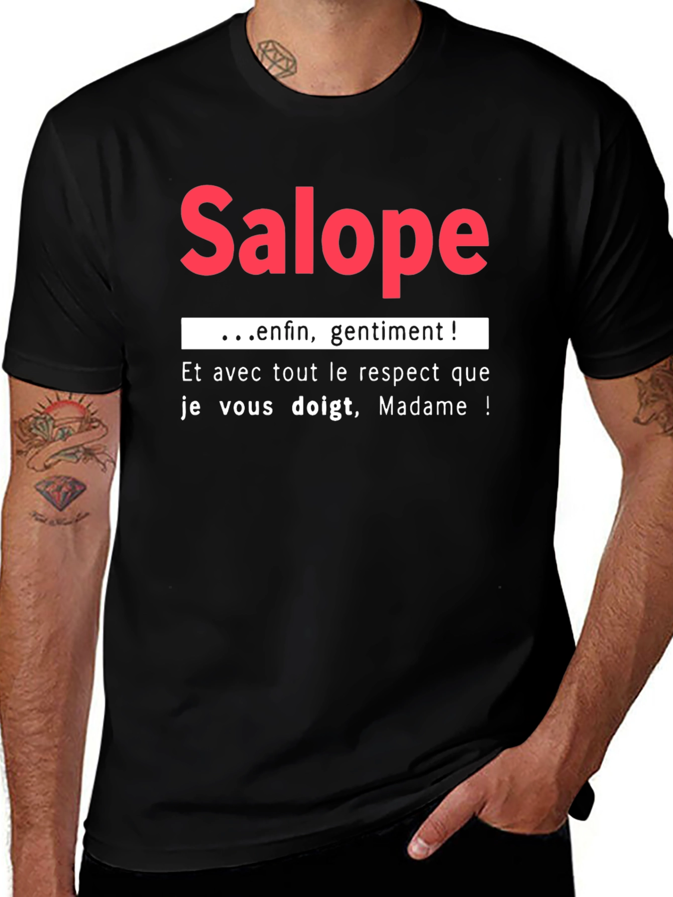 Salope Slogan Graphic Tee