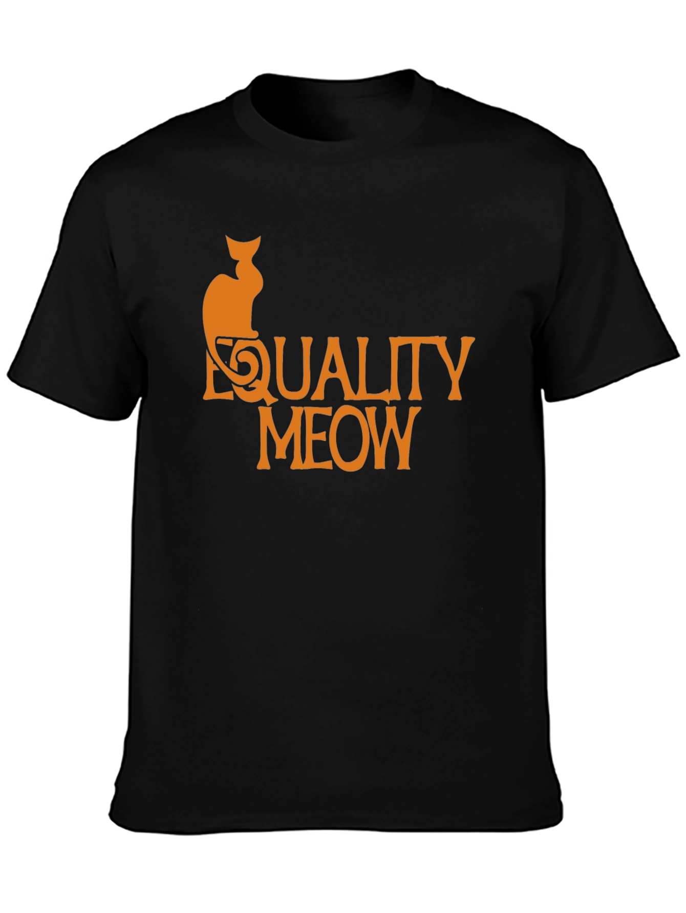 Equality Meow Cat Graphic T-Shirt