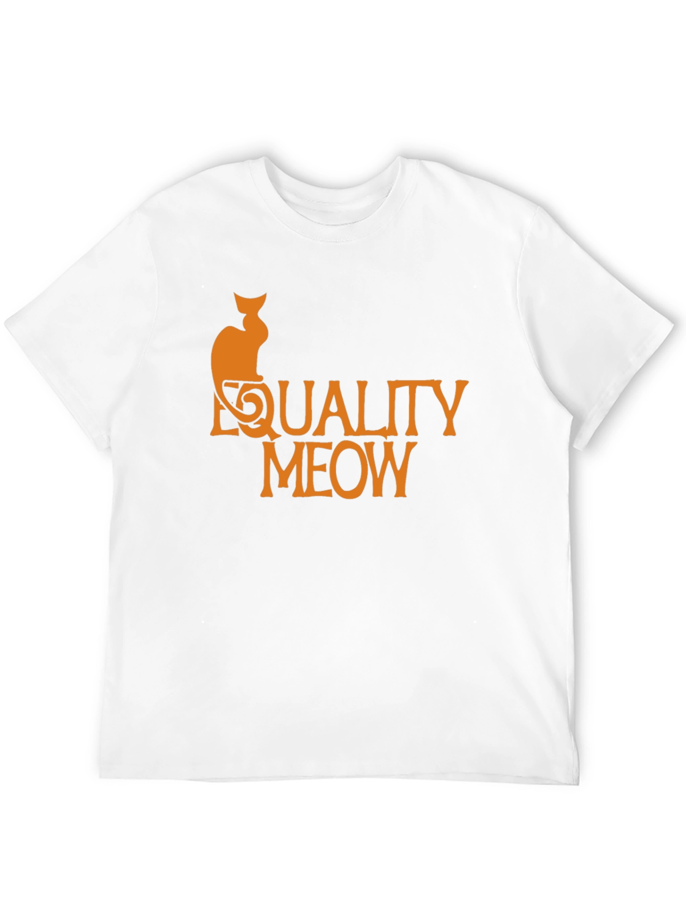 Equality Meow Cat Graphic T-Shirt