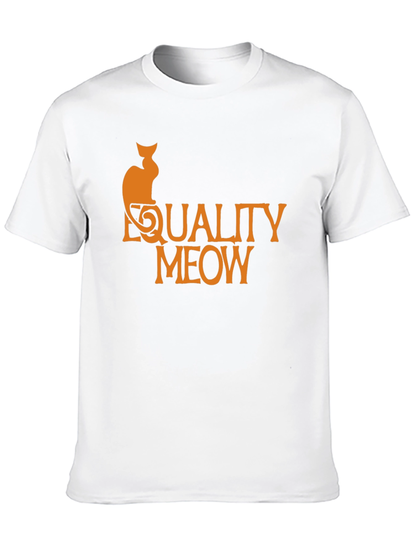 Equality Meow Cat Graphic T-Shirt