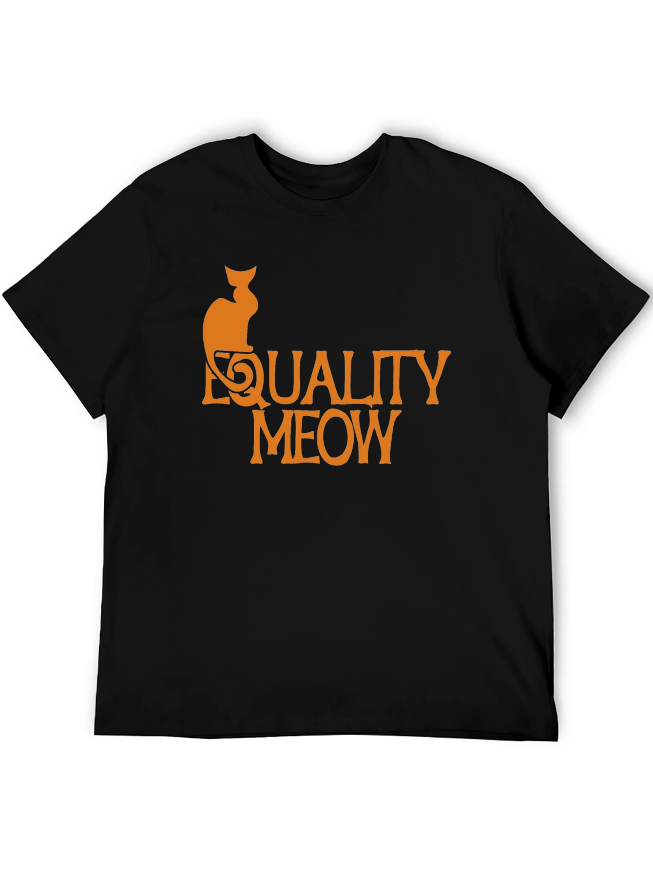 Equality Meow Cat Graphic T-Shirt
