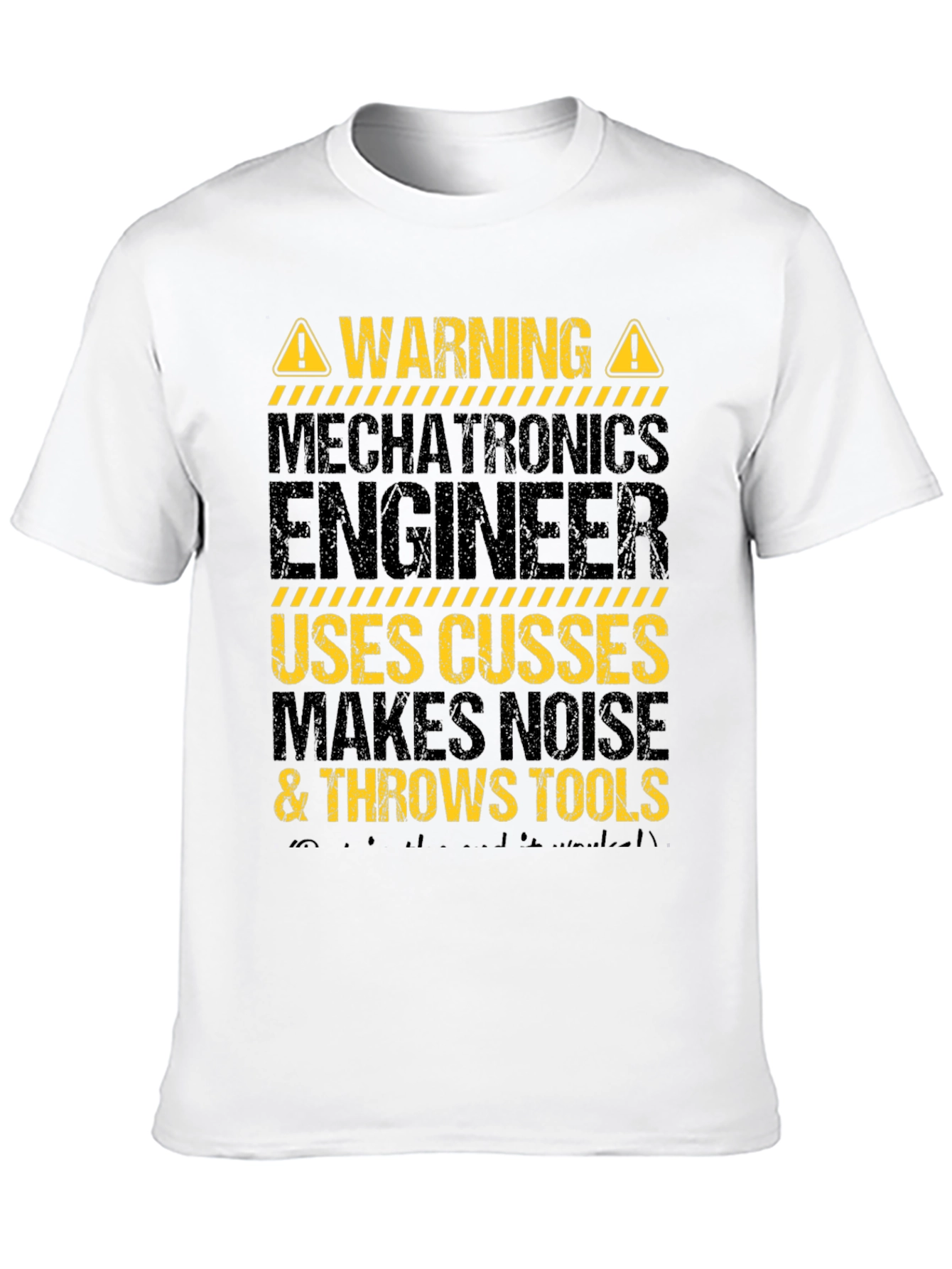 Warning Mechatronics Engineer Graphic T-Shirt