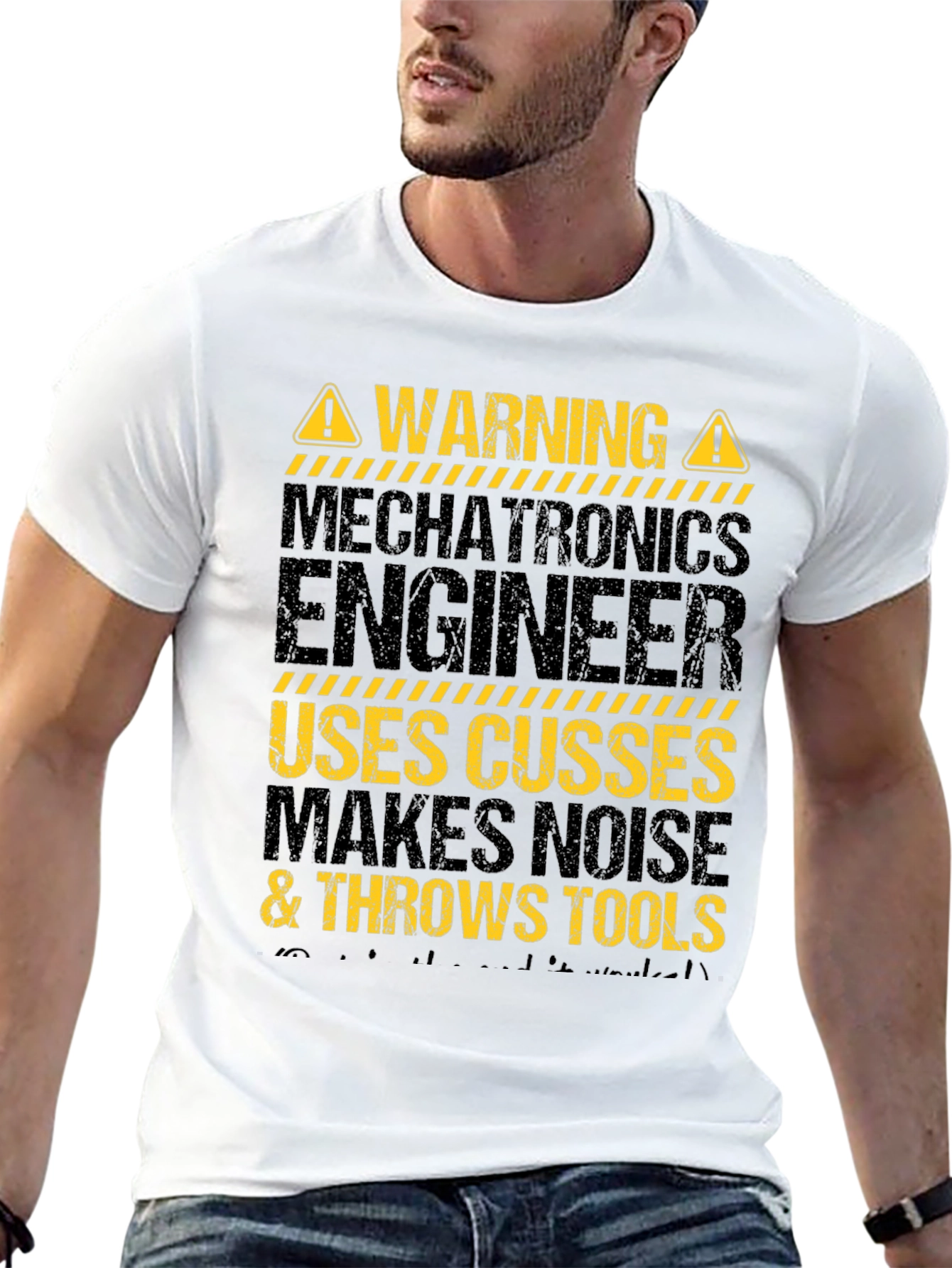 Warning Mechatronics Engineer Graphic T-Shirt
