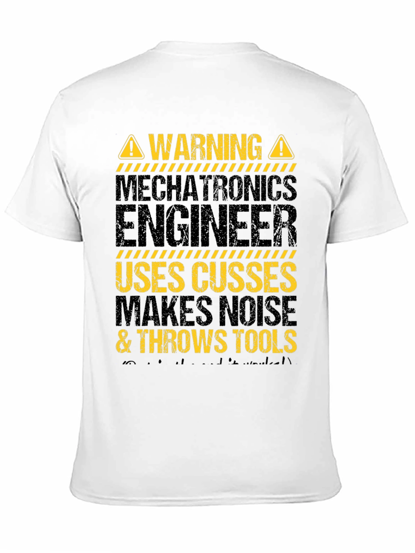 Warning Mechatronics Engineer Graphic T-Shirt