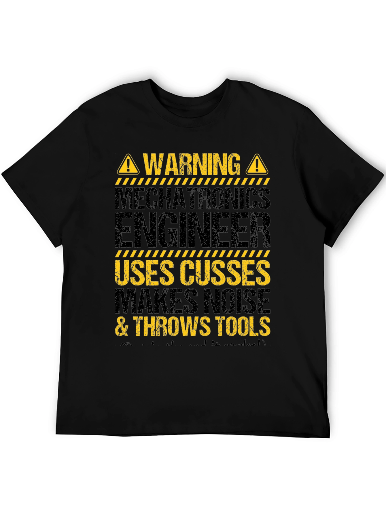Warning Mechatronics Engineer Graphic T-Shirt