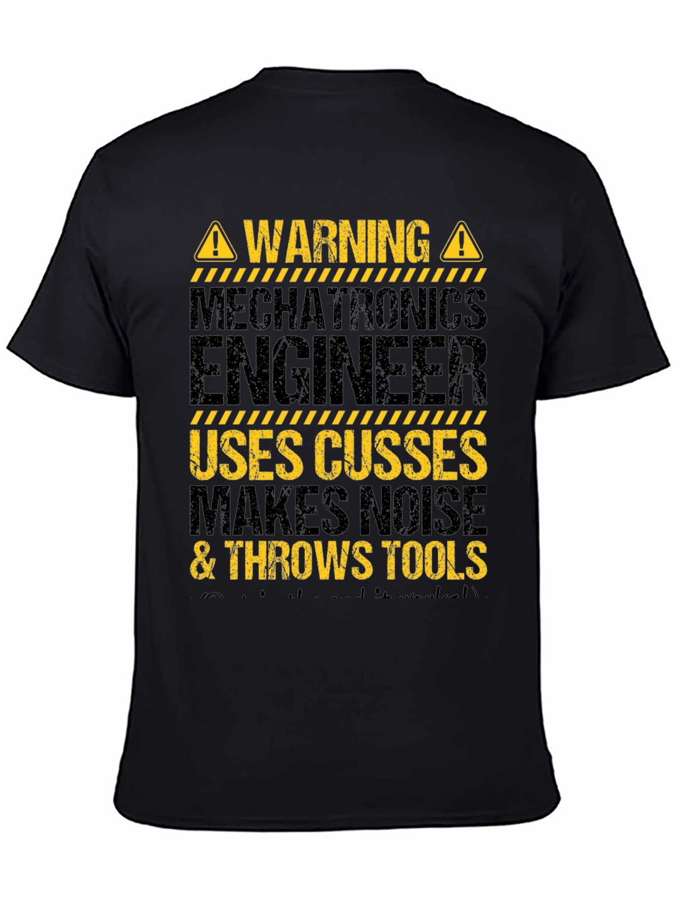 Warning Mechatronics Engineer Graphic T-Shirt
