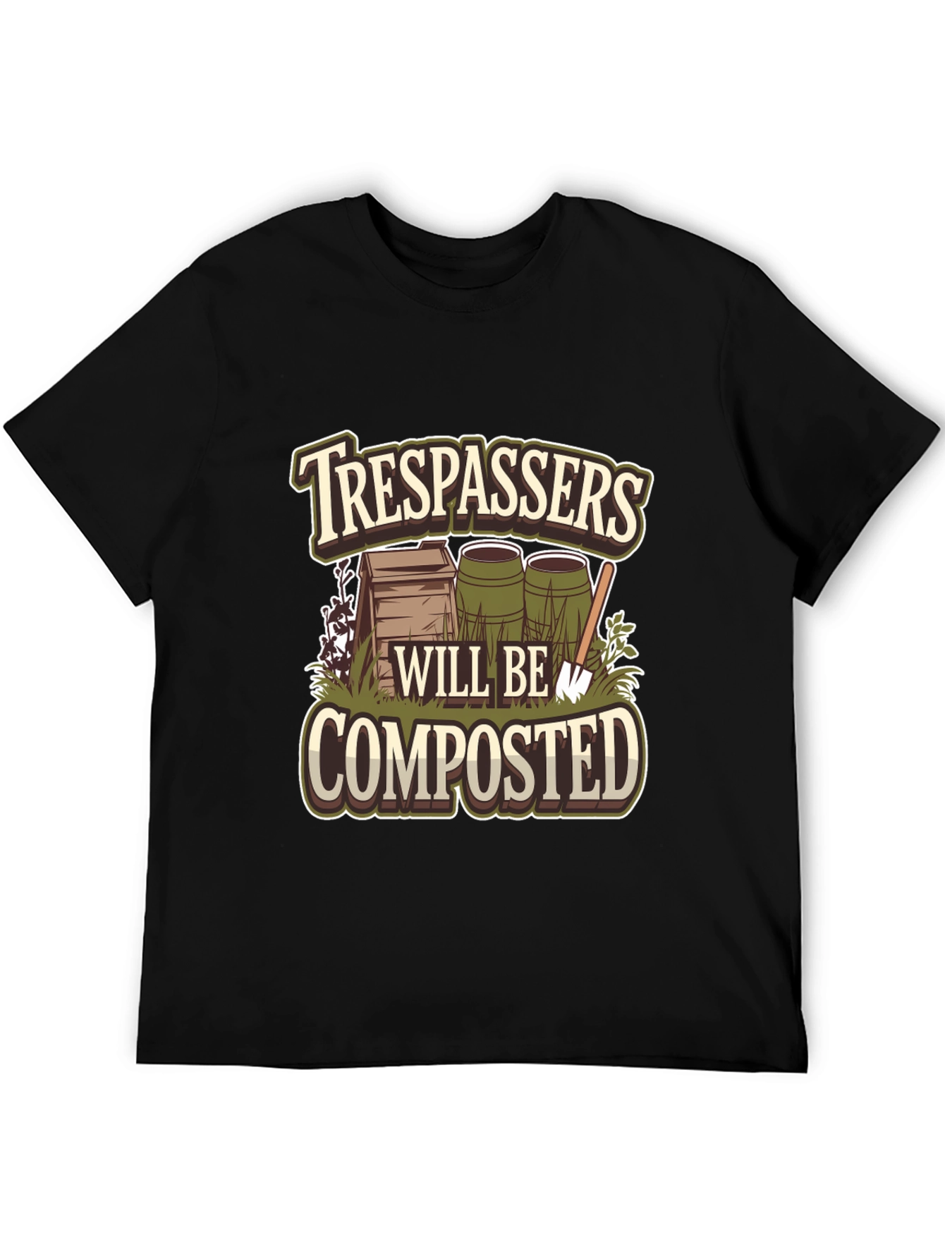 Trespassers Will Be Composted Graphic Tee