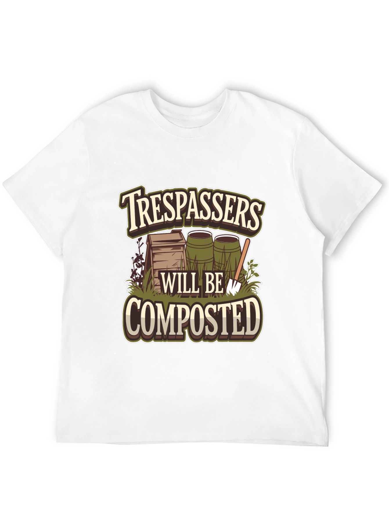 Trespassers Will Be Composted Graphic Tee