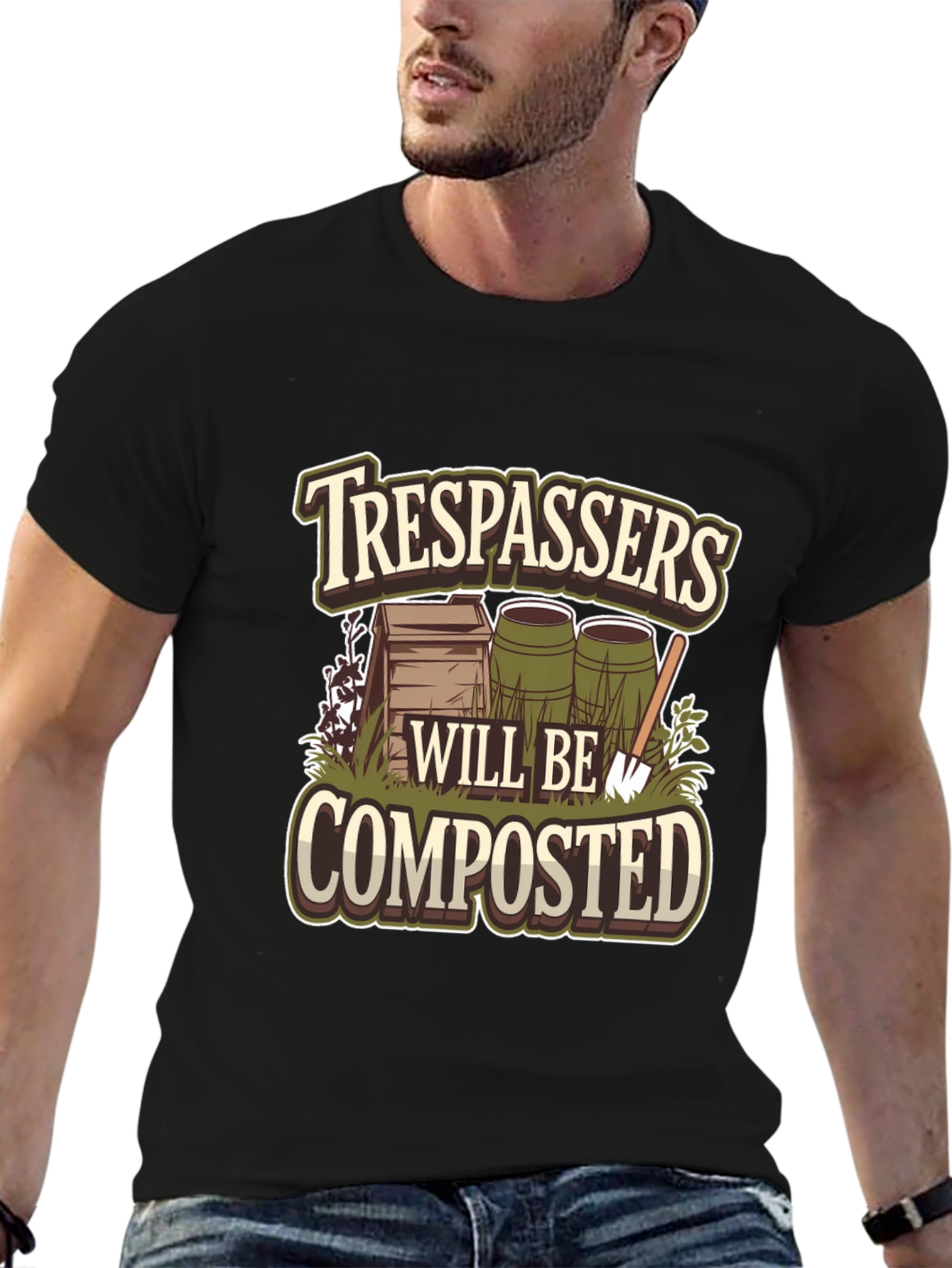 Trespassers Will Be Composted Graphic Tee