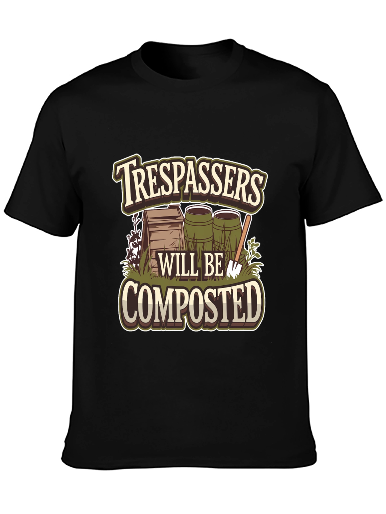 Trespassers Will Be Composted Graphic Tee