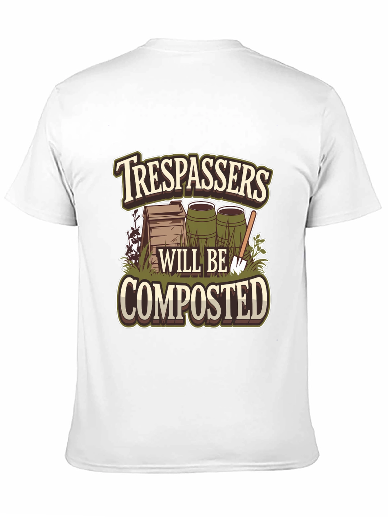 Trespassers Will Be Composted Graphic Tee