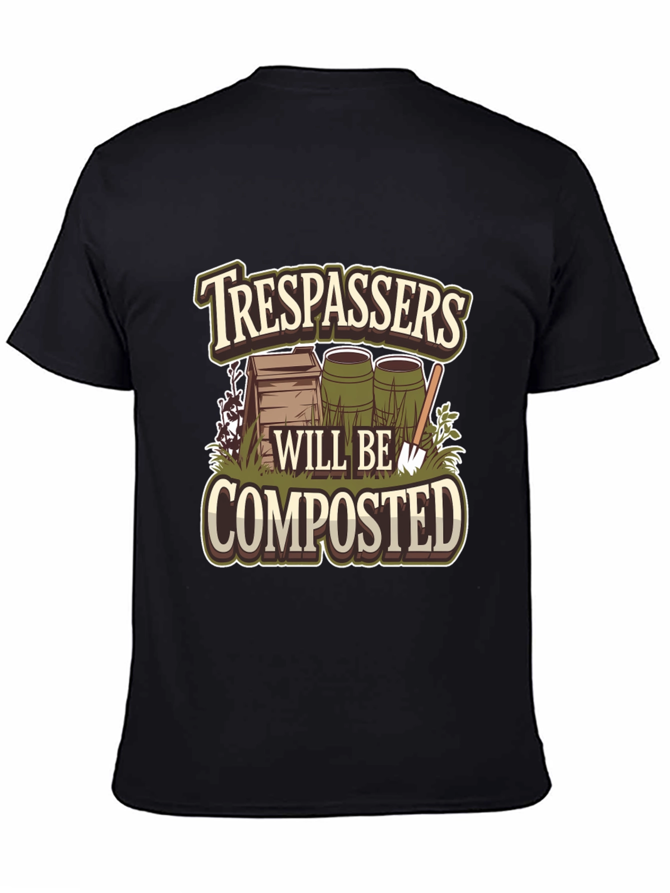 Trespassers Will Be Composted Graphic Tee