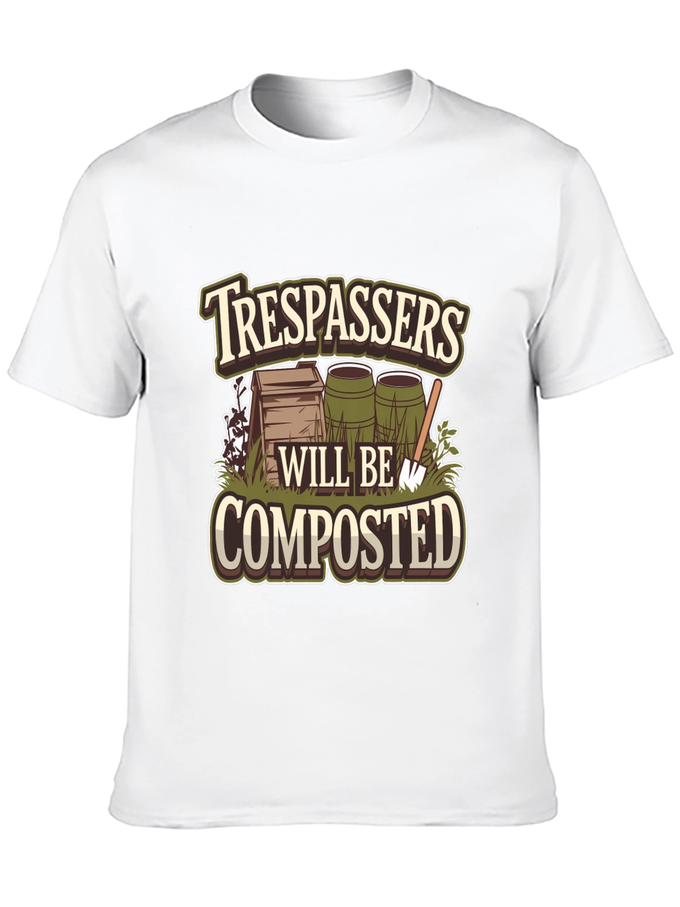 Trespassers Will Be Composted Graphic Tee
