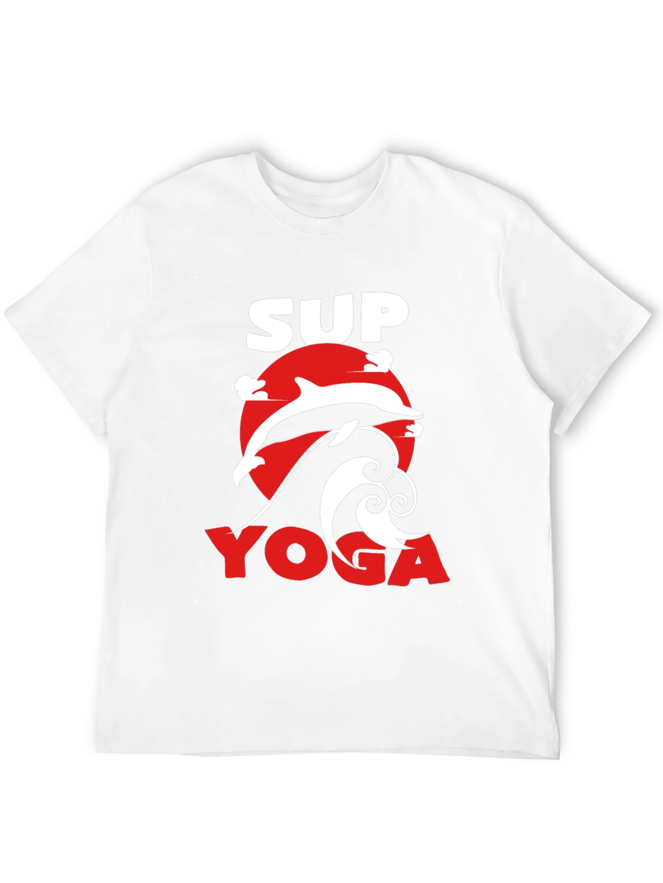 SUP Yoga T-Shirt - Dolphin Graphic Tee