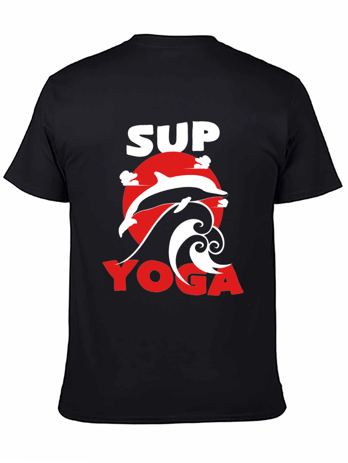 SUP Yoga T-Shirt - Dolphin Graphic Tee