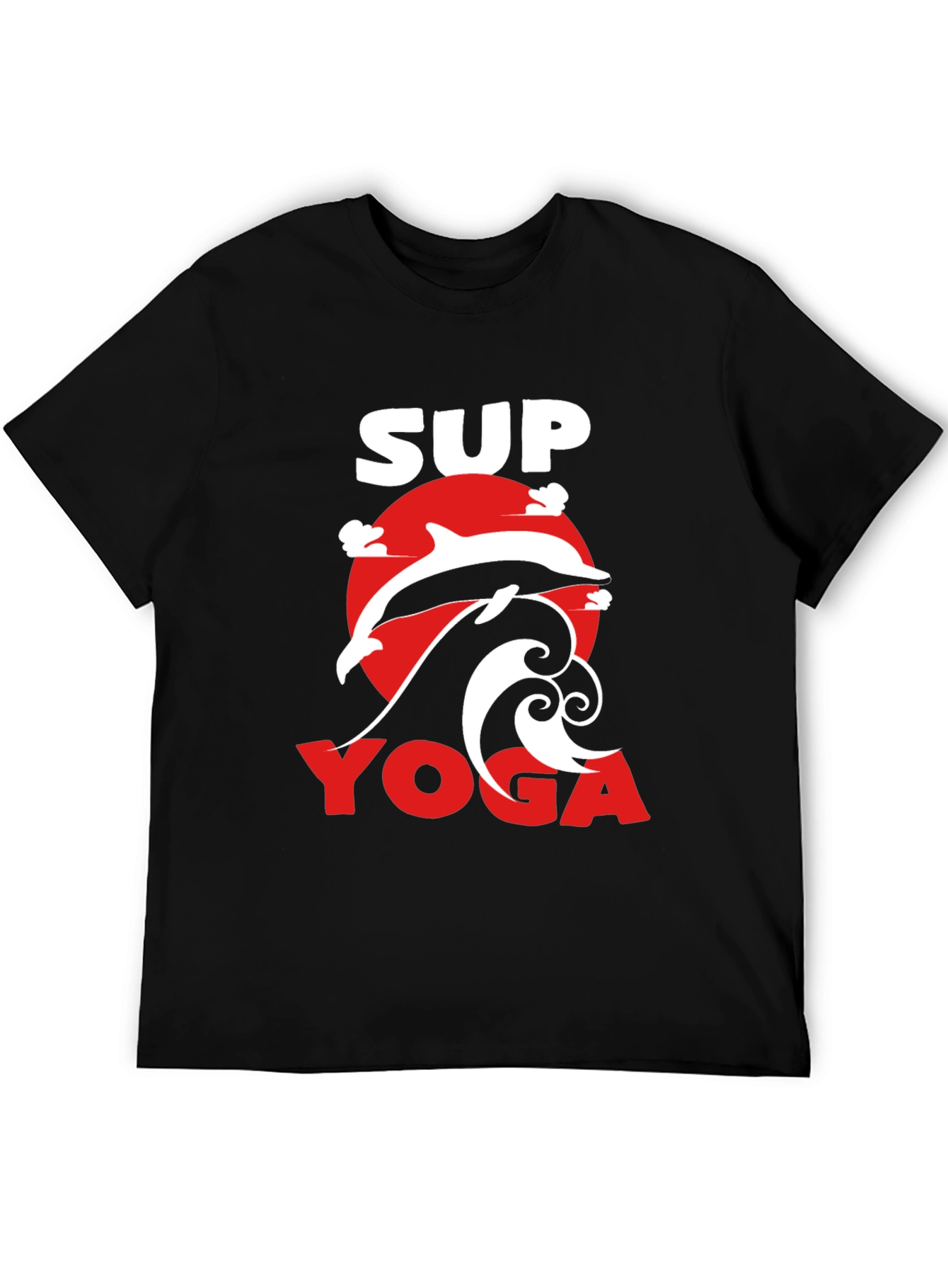 SUP Yoga T-Shirt - Dolphin Graphic Tee