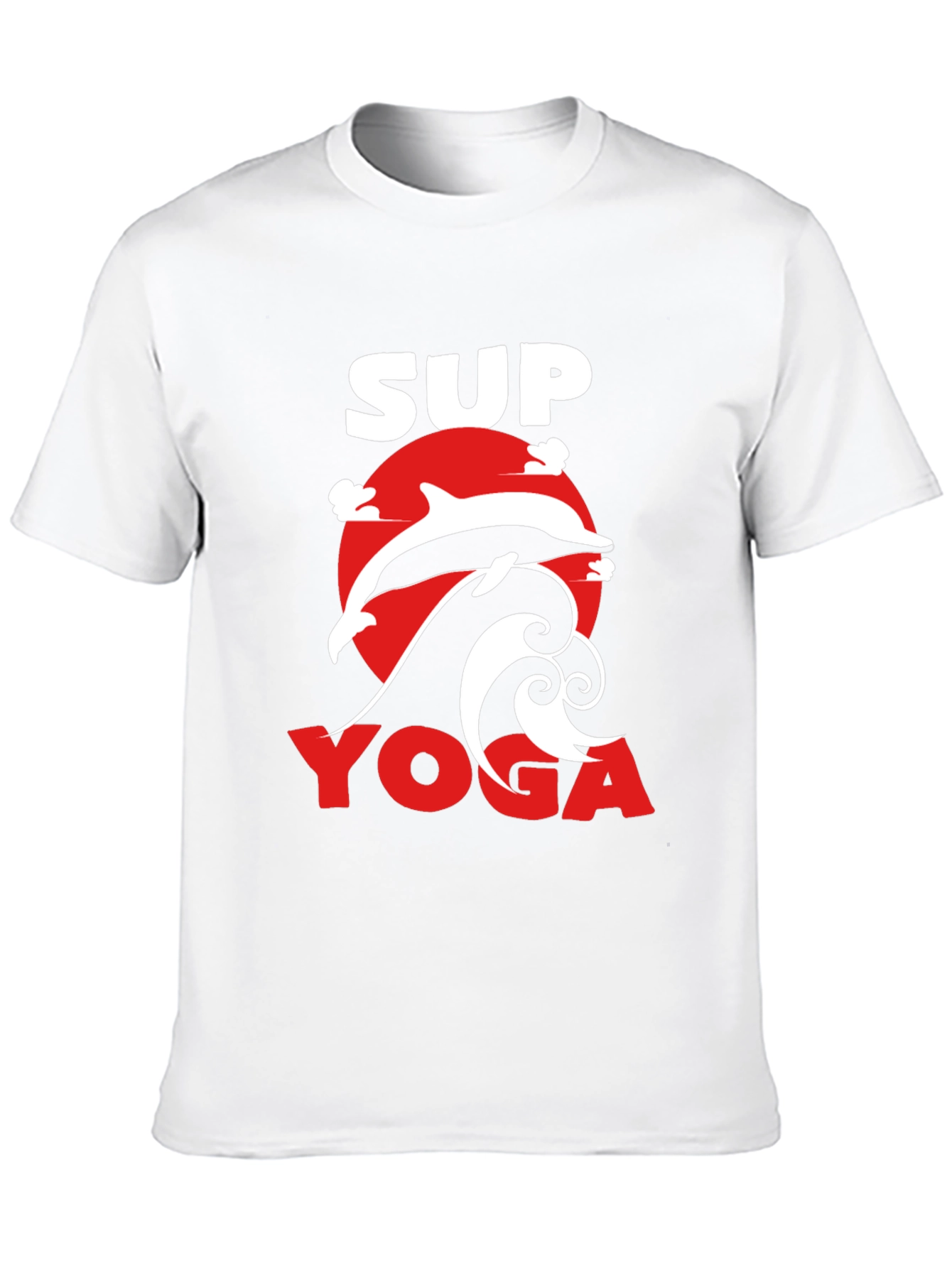 SUP Yoga T-Shirt - Dolphin Graphic Tee